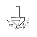 Trend TRE10H114TC 10H/1 x 1/4 TCT Pin Guided Chamfer / Bevel 45 10 .0 x 14.0mm