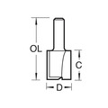 Trend TRE36114TC 3/61 x 1/4 TCT Two Flute Cutter 10.0 x 25mm