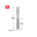 Trend TRE383D12TC 3/83D x 1/2 TCT Two Flute Workshop Cutter 12.7 x 50mm