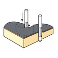 Trend TRE47414TC 47/4 x 1/4 TCT Pierce & Trim Cutter 6.3 x 18mm