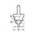 Trend TRE97114TC 9/71 x 1/4 TCT Bearing Guided Corner Bead Cutter 3.2 Radius