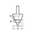 Trend TRE97214TC 9/72 x 1/4 TCT Bearing Guided Corner Bead Cutter 4.8 Radius