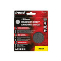 Trend TREAB12580M Mesh Random Orbital Sanding Disc 125mm x 80G (Pack 5)
