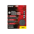 Trend TREAB22580M Mesh Random Orbital Sanding Disc 225mm x 80G (Pack 5)