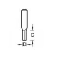 Trend TREC00114TC C001 x 1/4 TCT Two Flute Cutter 3.2 x 9.5mm