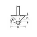 Trend TREC04914TC C049 x 1/4 TCT Bearing Guided Chamfer Cutter 45 12.7 x 32mm