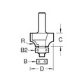 Trend TREC07614TC C076 x 1/4 TCT Bearing Guided Ovolo & Round Over 6.3mm Radius