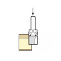 Trend TREC121B14TC C121B x 1/4 TC Bearing Guided Template Profile Cutter 12.7mm x 9.5mm