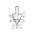 Trend TREC13014TC C130 x 1/4 TCT Bearing Guided Corner Bead 4.8mm Radius