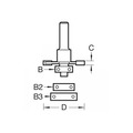 Trend TREC15214TC C152 x 1/4 TCT Bearing Guided Biscuit Jointer 4.0 x 37.2mm