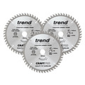 Trend TREPS1653PA CraftPro Plunge Saw Blade 165 x 20mm x 48T (Pack 3)
