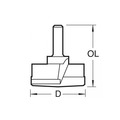 Trend TRET4213514T T421/35 x 1/4 TCT Hinge Sinking Bit 35mm Diameter