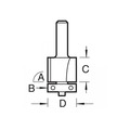 Trend TRET460114TC T46/01 x 1/4 TCT 90 Template Profiler 12.7 x 25mm