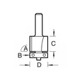 Trend TRET46014TC T46/0 x 1/4 TCT 90 Template Profiler 9.5 x 12.7mm