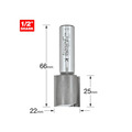 Trend TRET46612TC 4/66 x 1/2 TCT Two Flute Router Cutter 22 x 25mm