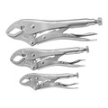 IRWIN® Vise-Grip® VIS10508020 IRWIN® Vise-Grip® Curved Jaw Locking Pliers Set of 3 (5CR/7CR/10CR)