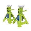 Sealey VS2002HV Ratchet Type Axle Stands (Pair) 2 Tonne Capacity per Stand - Hi-Vis Green