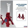 Sealey VS2003 Ratchet Type Axle Stands (Pair) 3 Tonne Capacity per Stand