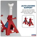 Sealey VS2006 Ratchet Type Axle Stands (Pair) 6 Tonne Capacity per Stand