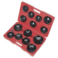 Sealey VS7003 Oil Filter Cap Wrench Set 15pc