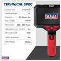 Sealey VS8117 Video Borescope 3.9mm Camera & 5