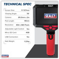 Sealey VS8118 Video Borescope 5.5mm Camera Dual Lens & 5