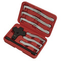 Sealey VS83 Fast Action Reversible Twin/Triple Leg Puller Set 150 & 220mm 8pc