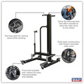 Sealey WD50QLS Viking Quick Lift Wheel Removal/Lifter Trolley 50kg Capacity