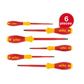 Wiha WHA00833 SoftFinish® electric SL/PH Screwdriver Set, 6 Piece