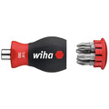 Wiha WHA33741 Magnetic SoftFinish® Stubby Screwdriver with Bit Magazine (PH, PZ)