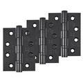 Eclipse 102 x 76 x 3 mm -  Grade 13 -  Stainless Steel Black Ball-Bearing Hinge (3Pk) - PK920