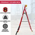 Excel 31135 Electricians Fibreglass Podium Step Ladder 8 Tread 3.18m EN131-7
