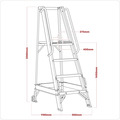 Sealey WS6 Warehouse Steps 6-Tread