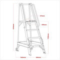 Sealey WS7 Warehouse Steps 7-Tread