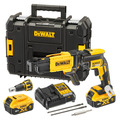DeWalt DCF620P2K 18V XR Brushless Drywall Screwdriver Kit (2 x 5.0Ah Li-Ion Batteries, Charger & Case)