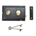 YALP334BK Yale Locks P334 Rim Lock Black Finish 156 x 104mm Visi