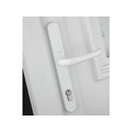 YALPPVCRHWH Yale Locks Retro Door Handle PVCu Polished PVD White Finish
