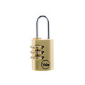 YALY15022 Yale Locks Brass Combination Padlock 22mm